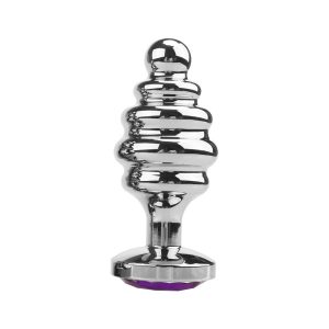 Ribbed Butt Plug Silver | Anal Manufacturer | Sex Toys Wholesale | Adult Toys Distributor