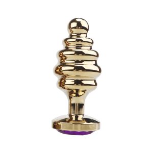 Spiral Gold Metal Plug | Anal Manufacturer | Sex Toys Wholesale | Adult Toys Distributor