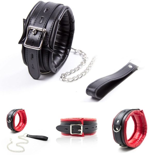 Foam Padded Collar with Lead | Bondage Manufacturer | Sex Toys Wholesale | Adult Toys Distributor
