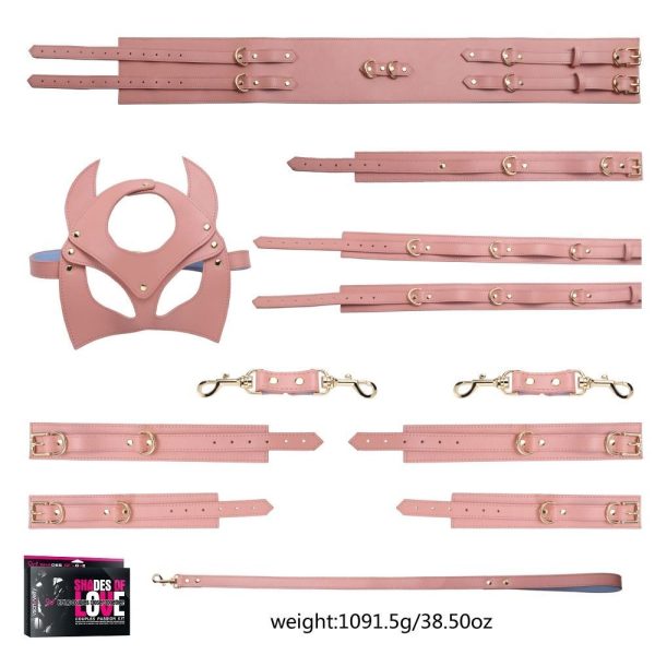Seduce me Bondage Kit 8 Pieces Pink | Bondage Manufacturer | Sex Toys Wholesale | Adult Toys Distributor