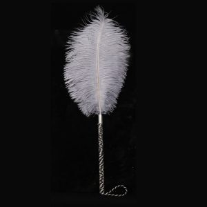Ostrich Feather Tickler 44cm Grey | Bondage Manufacturer | Sex Toys Wholesale | Adult Toys Distributor