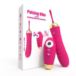 Remote Control Rosy Pulsing & Sucking Vibe | Vibrators Manufacturer | Sex Toys Wholesale | Adult Toys Distributor